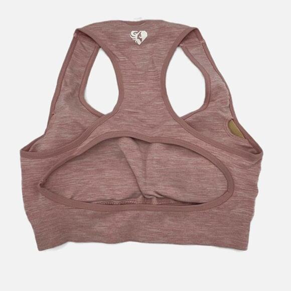 Women's Best Move Seamless Sports Bra in Light Pink Marl Size X-Small - Picture 7 of 10
